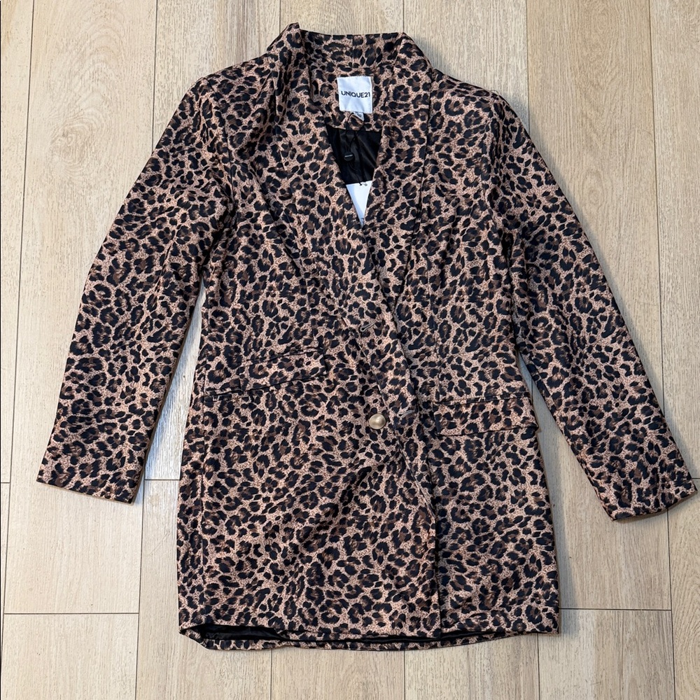 Unique 21 Animal Print Jacket Size XL NWT